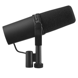 Shure SM7B dynamic broadcast microphone with foam windscreen
